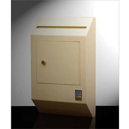 Protex Safe Protex Letter Size Wall Depository Drop Box, 4W x 10D x 16-3/8H, Beige WDB-110